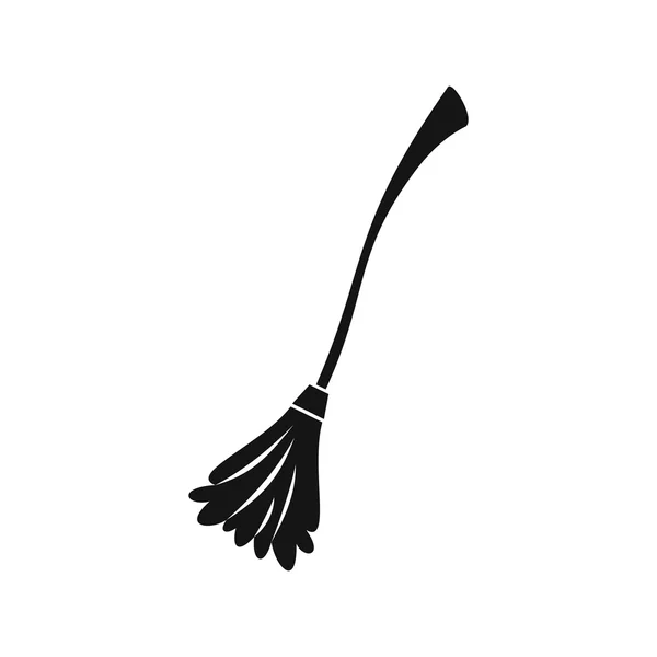 Witches broom icon, simple style — Stock Vector