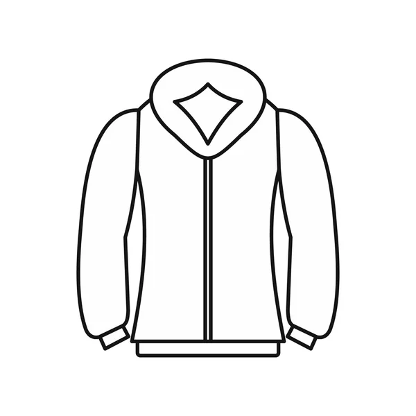 Icono de sudadera en estilo de esquema — Vector de stock