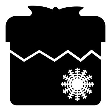 Noel kutusu simgesi, basit tarzı