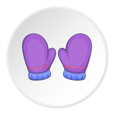 Mittens simgesi, karikatür tarzı