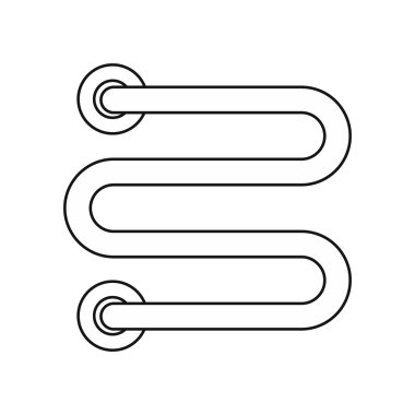 Isıtılmış havlu simgesi, taslak biçimi