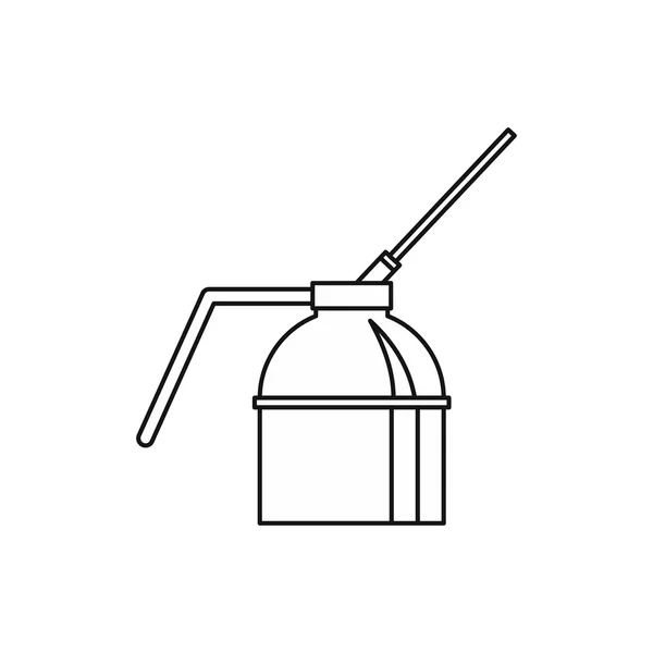 Spout oiler can applicator icon, outline style — Stockvector