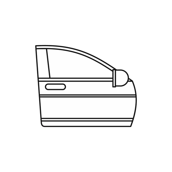 車のドアのアイコン、アウトラインのスタイル — ストックベクタ