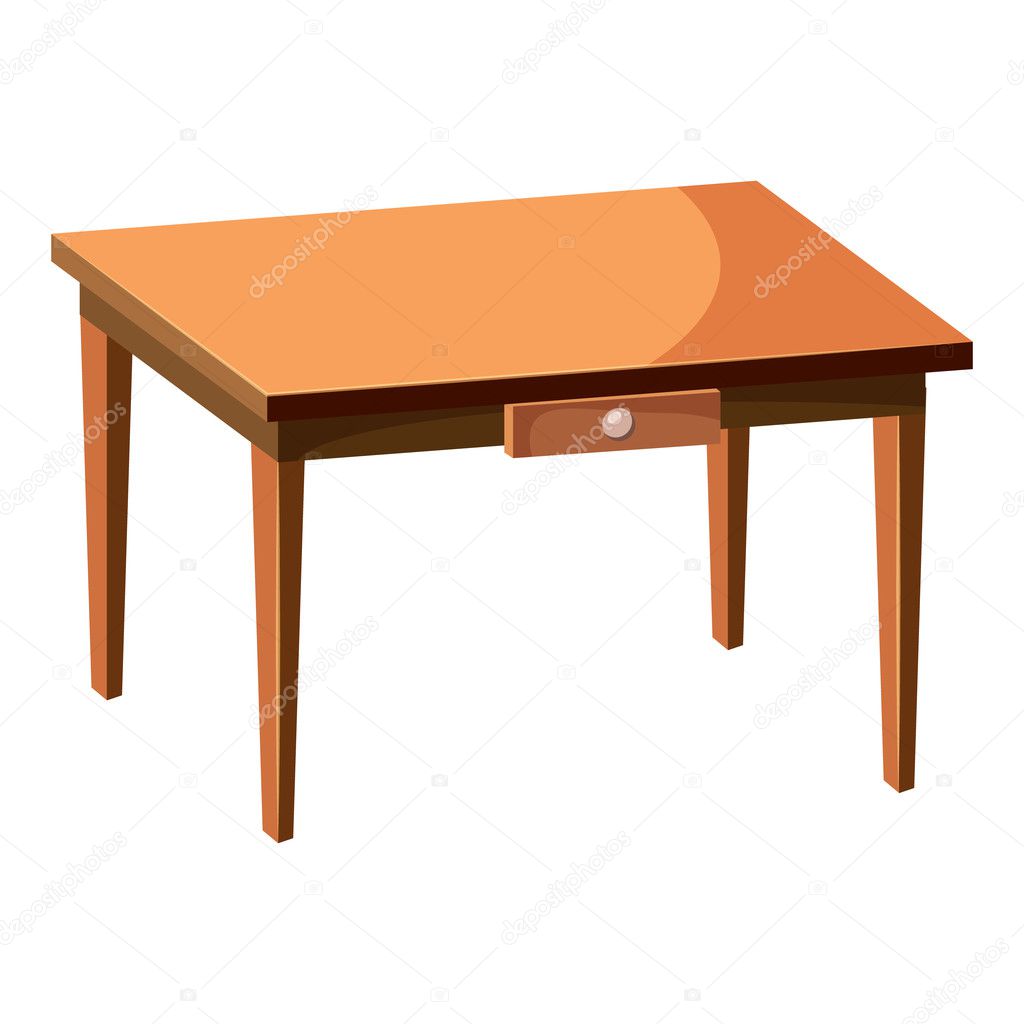 Table Icon Cartoon Style Vector Image By C Ylivdesign Vector Stock