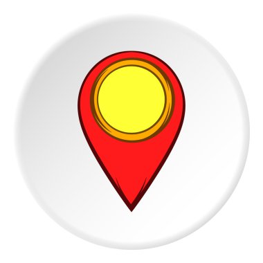 GPS simge, karikatür tarzı