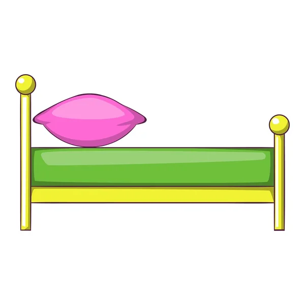 Icono de cama para niños, icono de estilo de dibujos animados, estilo de dibujos animados — Vector de stock