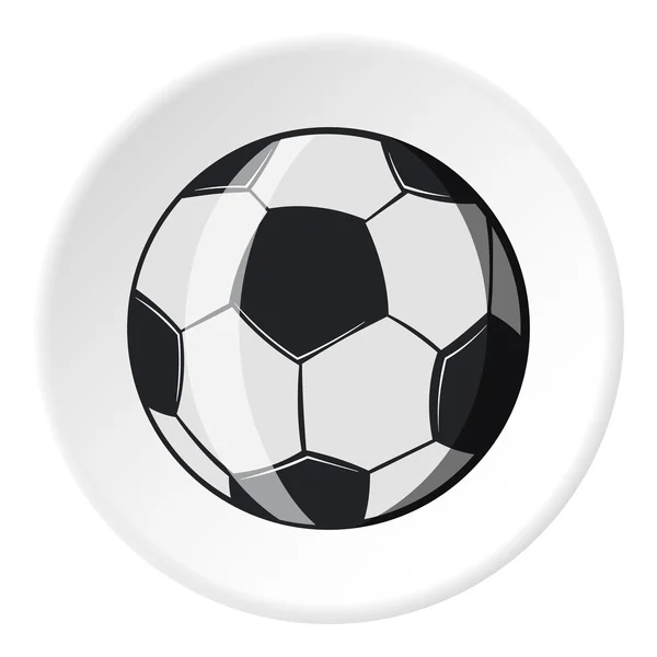 Icono de pelota de fútbol, estilo de dibujos animados — Vector de stock