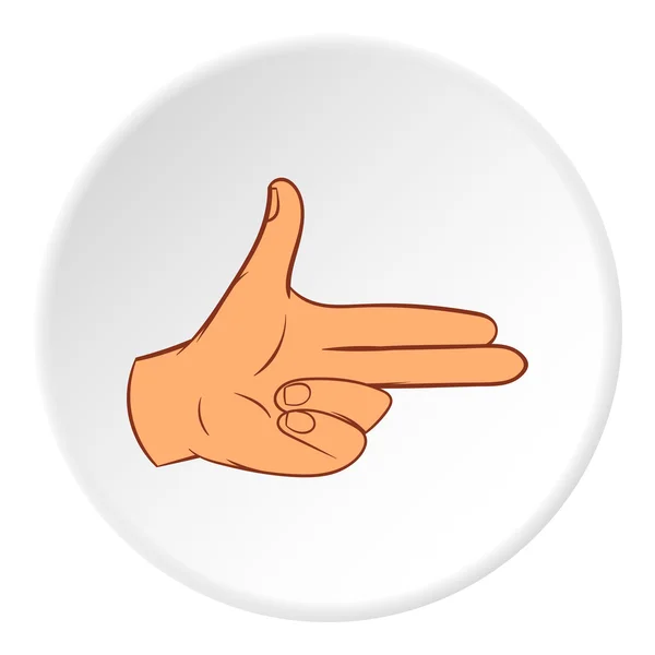 Gesture index and middle finger together icon — Stock Vector