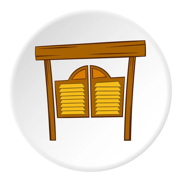 Dibujos: puertas de madera | Icono de puerta de madera cerrada, estilo