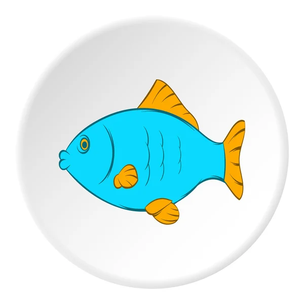 Icono de pescado, estilo de dibujos animados — Vector de stock