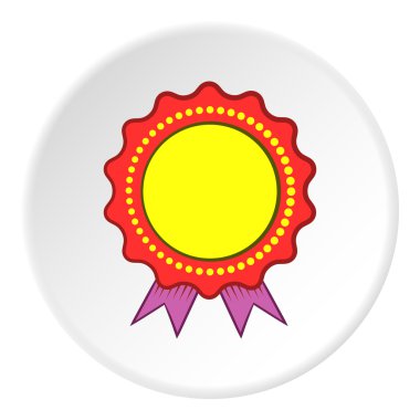 Sertifikalı kalite etiket simgesi, karikatür stili