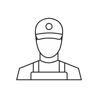 Kurye simgesi, anahat stili