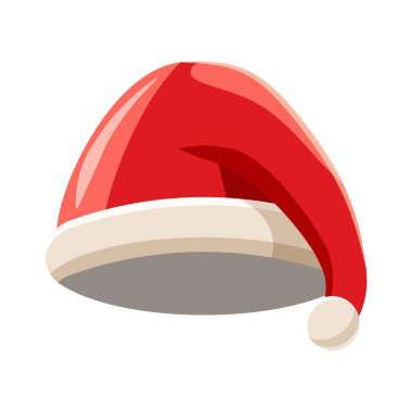 Kırmızı Noel Baba şapkası Icon, karikatür tarzı