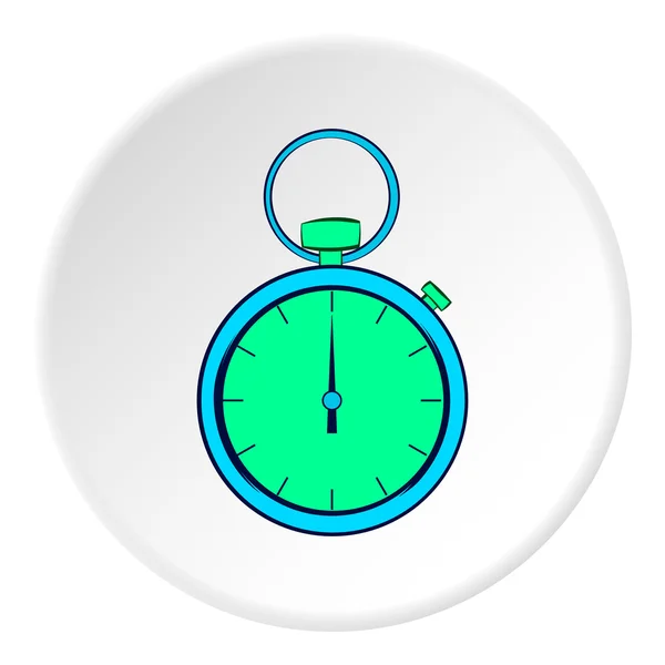 Mechanical pocket watch icon, cartoon style — Stock vektor