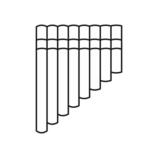 Xylophon-Symbol, Umrissstil — Stockvektor