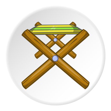 Katlanır Masa simgesi, karikatür tarzı