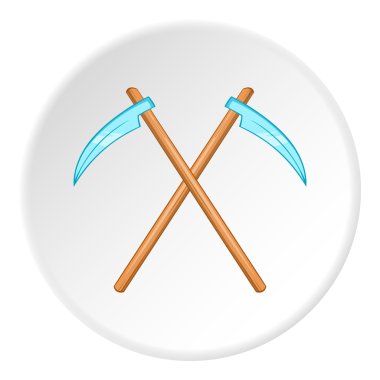 Ölüm tırpan simgesi, karikatür tarzı