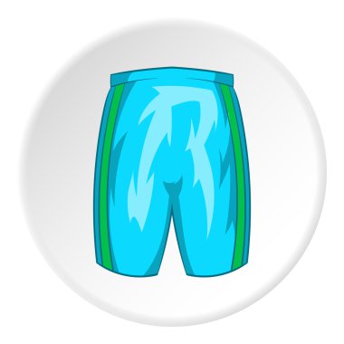 Spor şort simgesi, karikatür tarzı