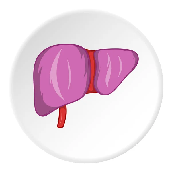 Icono de hígado, estilo de dibujos animados — Vector de stock