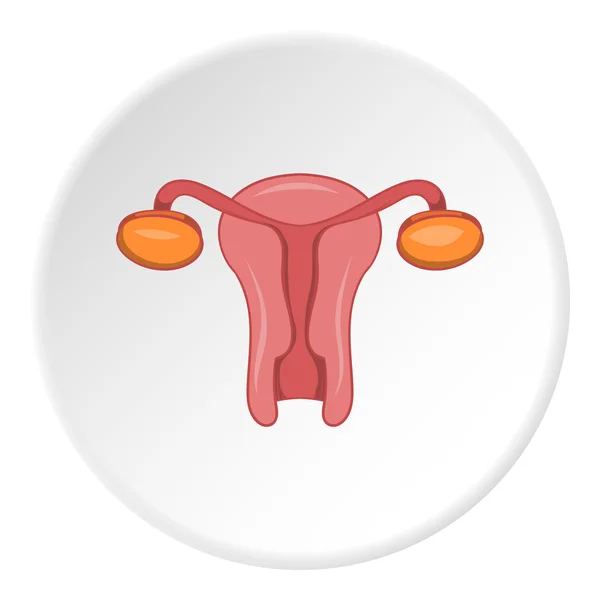 Ikona kobiece narząd płciowy, stylu cartoon — Wektor stockowy