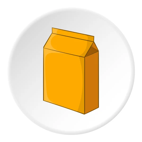 Icône d'emballage en carton, style dessin animé — Image vectorielle