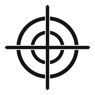 Hedef artı simgesini, basit tarzı