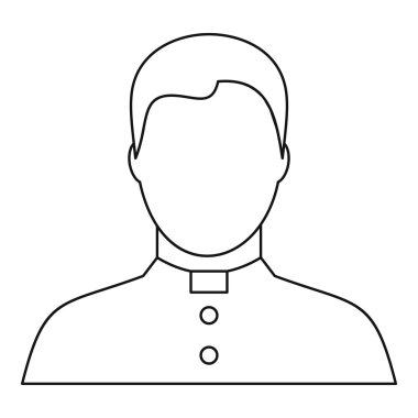 Katolik rahip simgesi, anahat stili