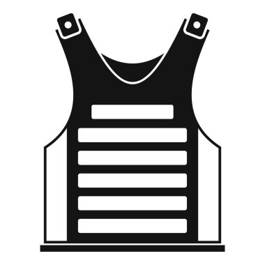 Paintball yelek simgesi, basit tarzı