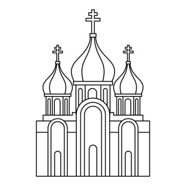 Hıristiyan kilise kutsal kişilerin resmi, anahat stili