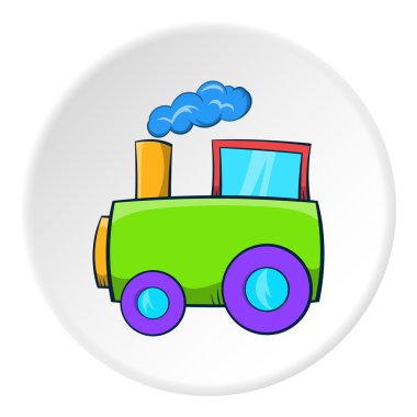 Tren simgesi, karikatür tarzı