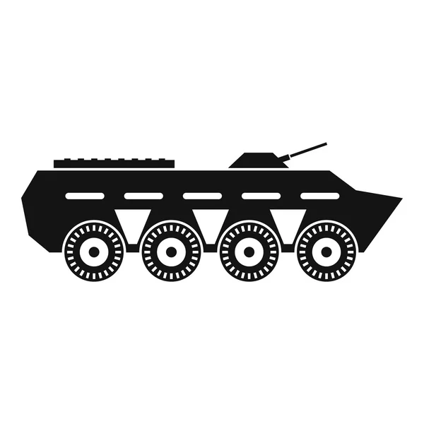 Army battle tank icon, simple style — Stock Vector
