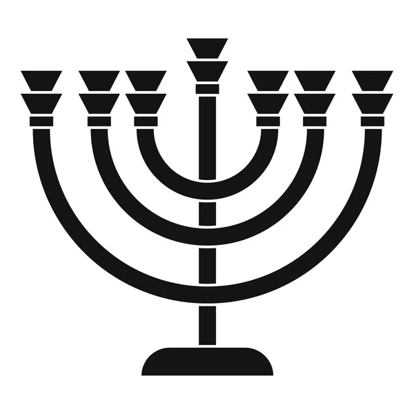 Menorah icon in simple style — Stock Vector