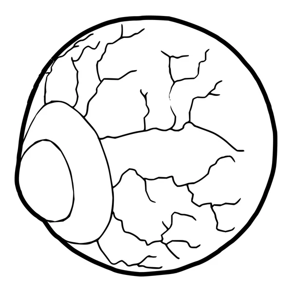 Icona dell'occhio in stile contorno — Vettoriale Stock