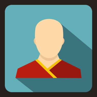 Budist keşiş kutsal kişilerin resmi, düz stil