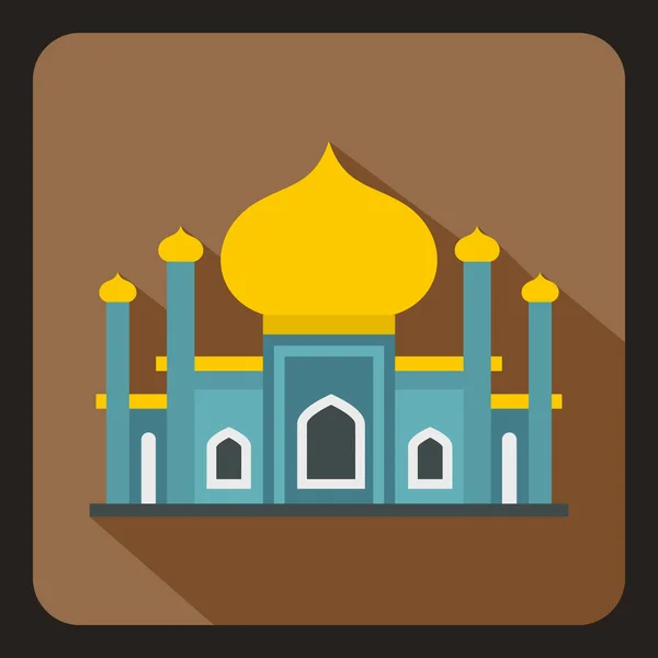 Moschee-Ikone im flachen Stil — Stockvektor