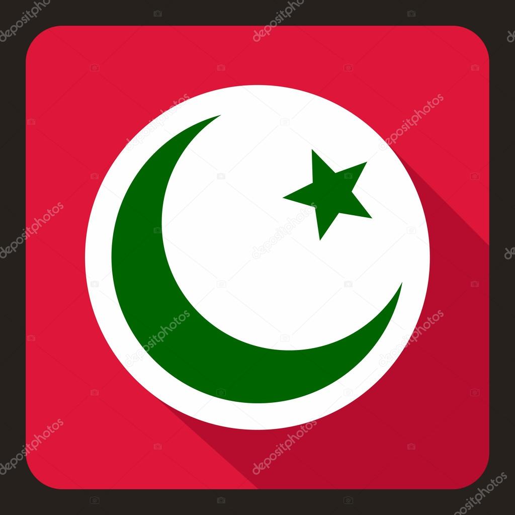 Pais con bandera roja y estrella verde
