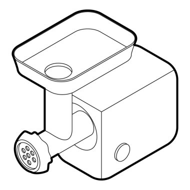 Elektrik et öğütücü simgesi, taslak biçimi
