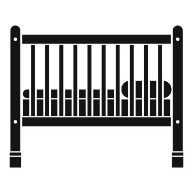 Bebek yatak simgesi, basit tarzı