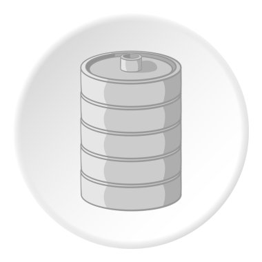 Alüminyum varil bira simgesi, karikatür tarzı