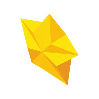 Soyut yıldız simgesi, izometrik 3d stili