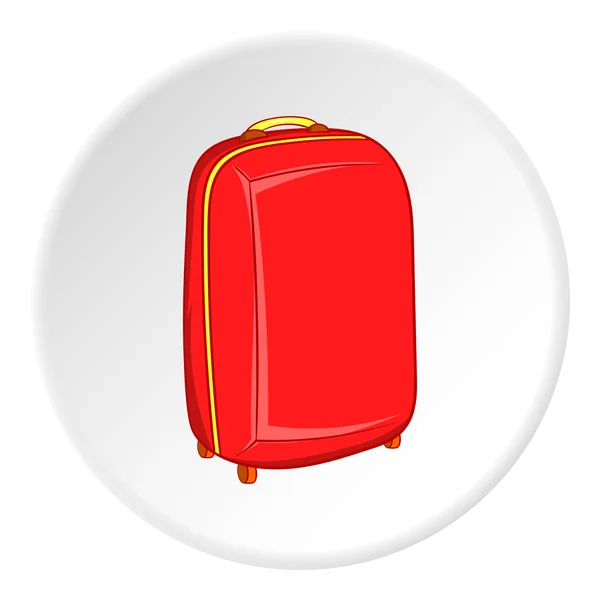 Koffer auf Rädern Symbol, Cartoon-Stil — Stockvektor