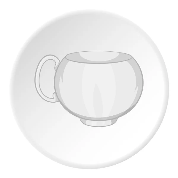 Icono de la taza, estilo de dibujos animados — Vector de stock