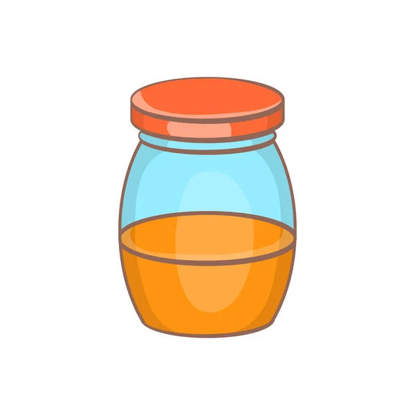 Icône de pot de miel, style dessin animé — Image vectorielle