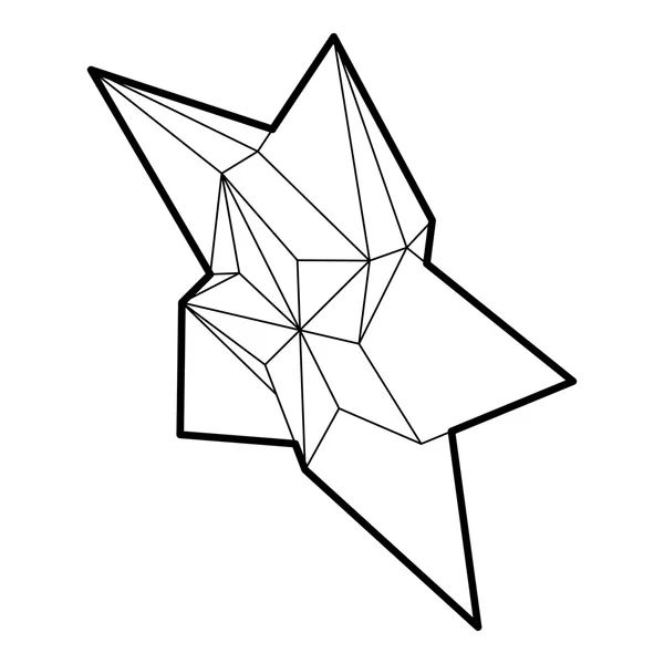 Icône étoile dans le style de contour — Image vectorielle
