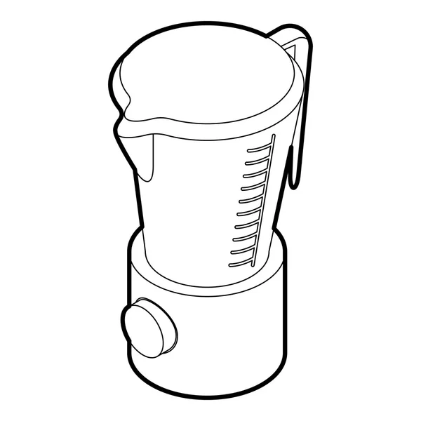 Icona della macchina del frullatore della cucina, stile del profilo — Vettoriale Stock