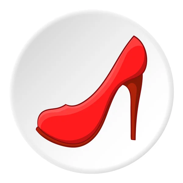 Pictogram van de schoenen van vrouwen, beeldverhaal stijl — Stockvector