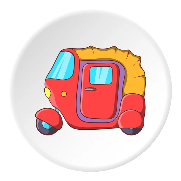 Tuk tuk taxi icono, estilo de dibujos animados — Archivo Imágenes Vectoriales