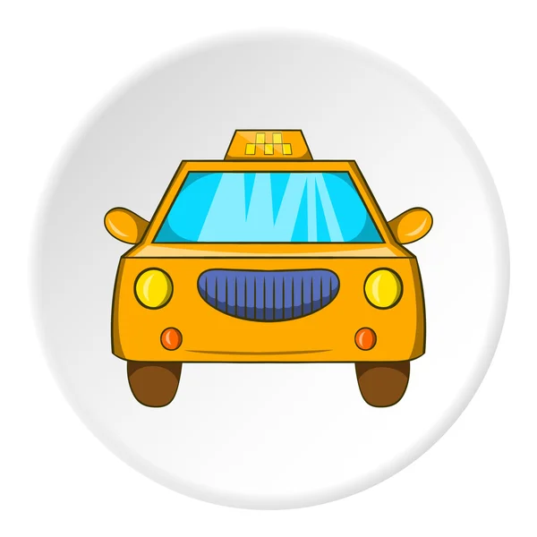 Taxi-Ikone, Cartoon-Stil — Stockvektor