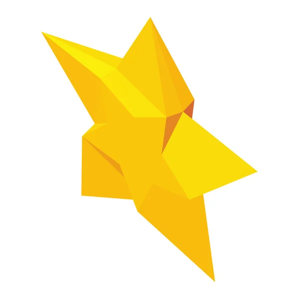 Magiczna gwiazda ikona, izometryczny styl 3d — Wektor stockowy