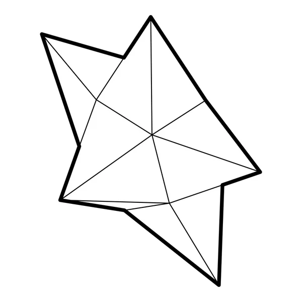 Stern-Symbol im Umriss-Stil — Stockvektor